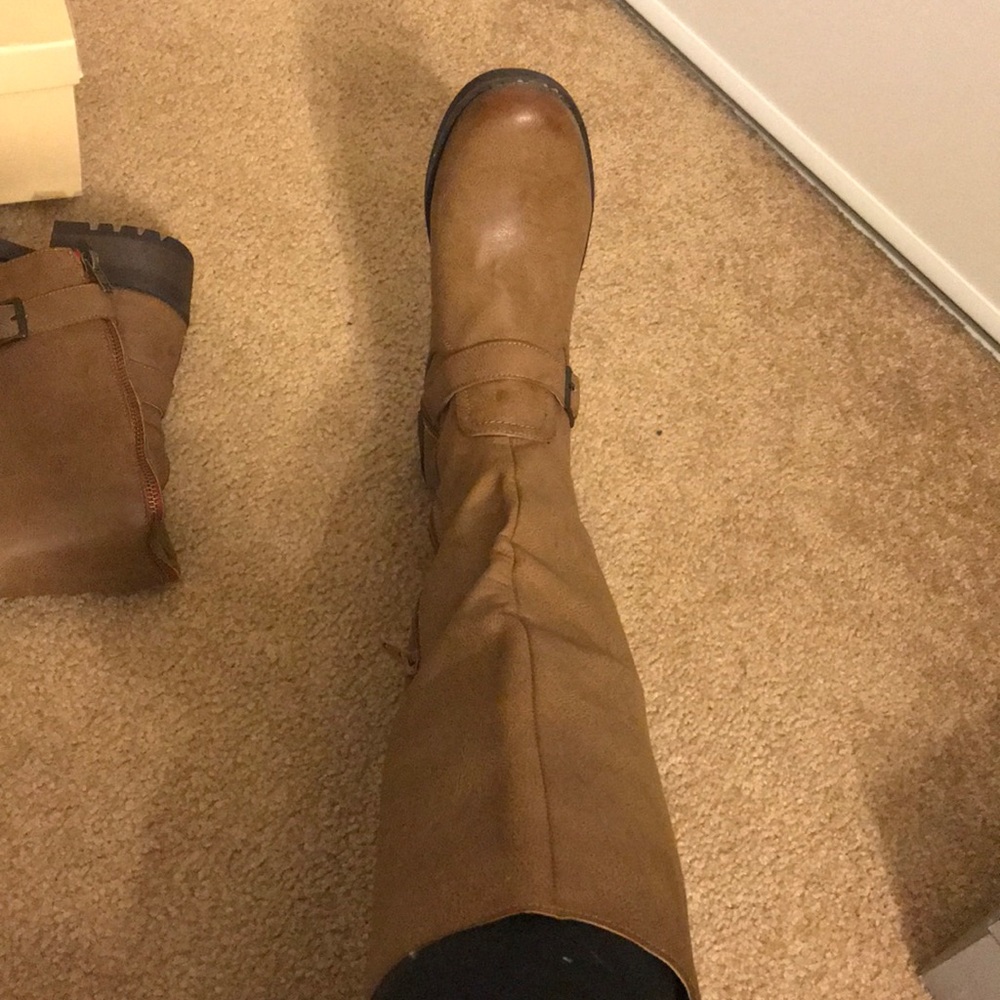 Leather boots